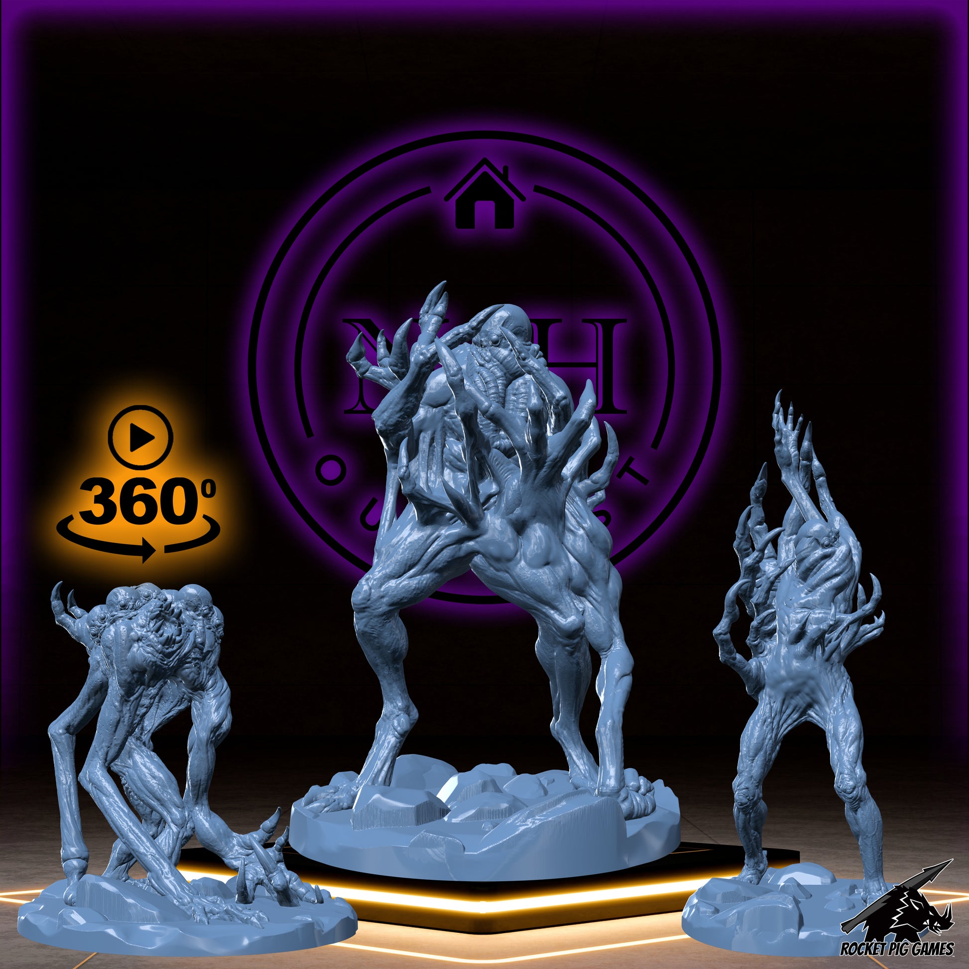 Wretches | Tortured Soul Fiends | Twisted Undead Miniature for Tabletop games like D&D 5e and TTRPG War Gaming