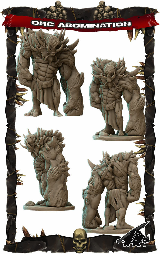 Morg, the Warped Champion | Orc Abomination Miniature for Tabletop games like D&D and War Gaming