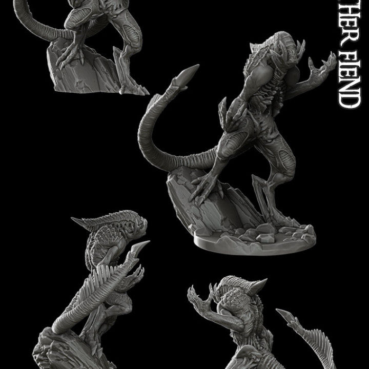Netherstalker, the Void Predator | Aetherfiend | Alien Miniature for Tabletop games like D&D and War Gaming