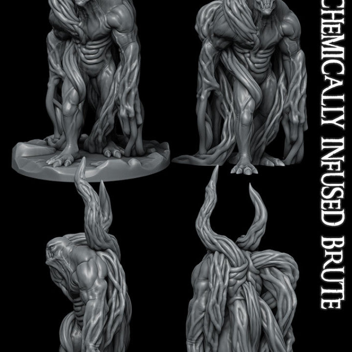 Graftflesh, the Alchemic Horror | Alchemically Infused Brute |  Nemesis miniature for Tabletop games like D&D and War Gaming| Created by Rocket Pig Games