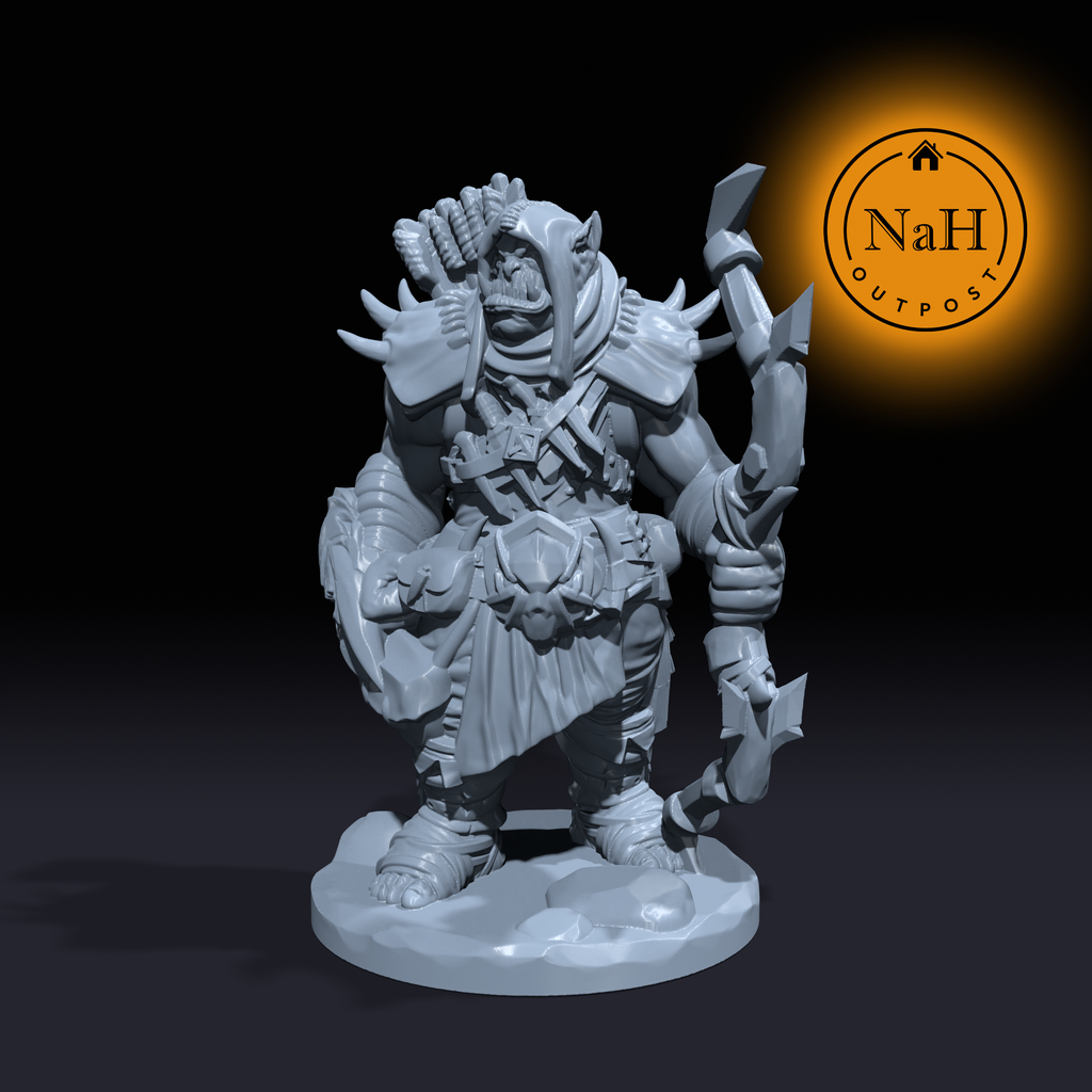 Krag Grimeye | Orc Archers Miniature for Tabletop games like D&D and War Gaming