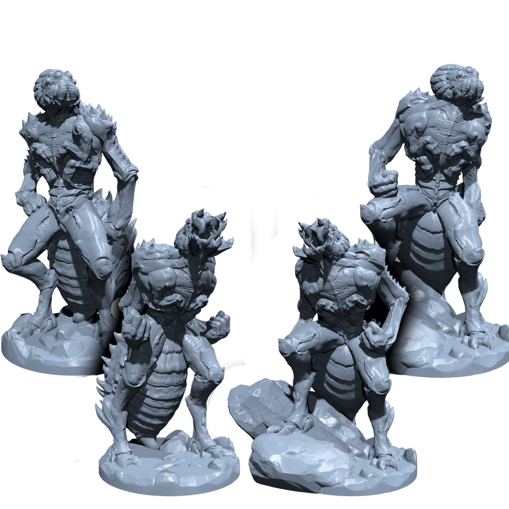 Arachnikin | Spider folk | Miniature for Tabletop games like D&D and War Gaming