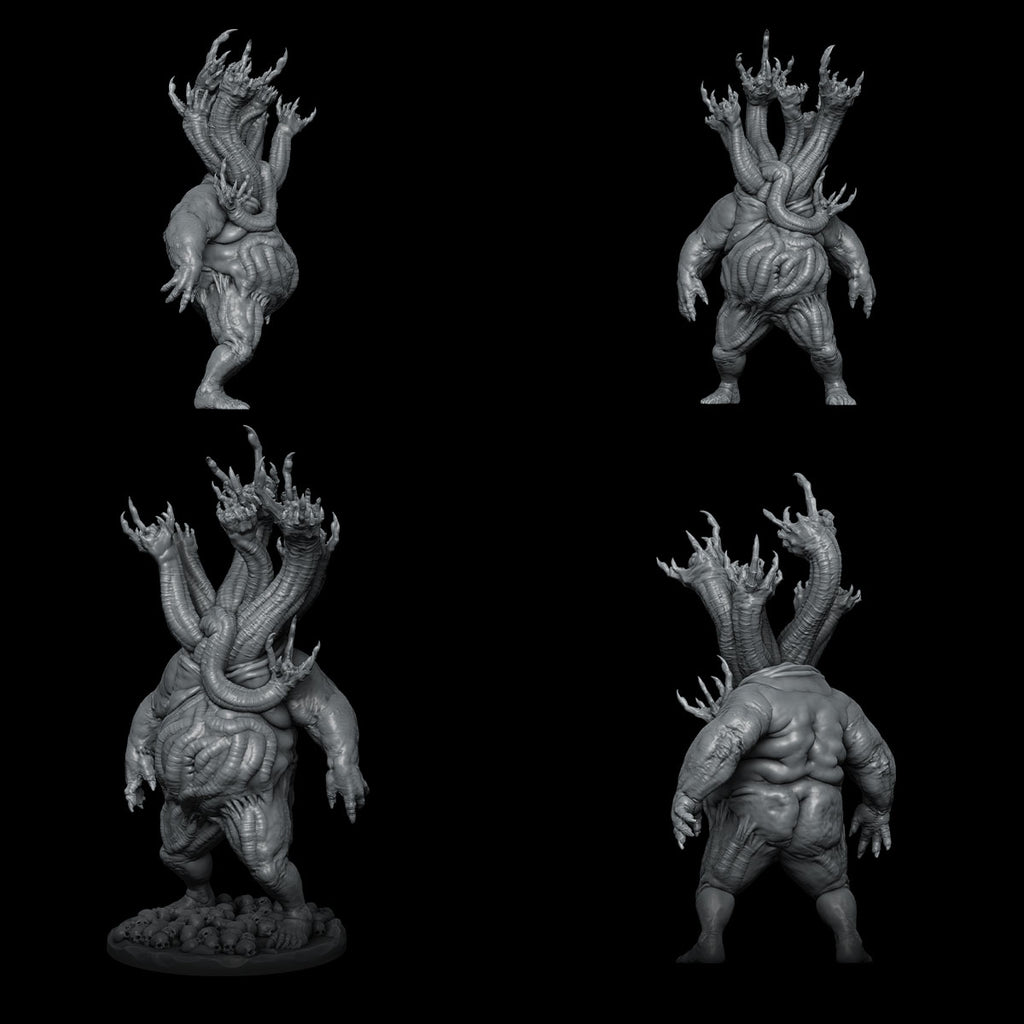 Bloat Host | Demon Grappler | Fiend Miniature for Tabletop games like D&D 5e and TTRPG  War Gaming