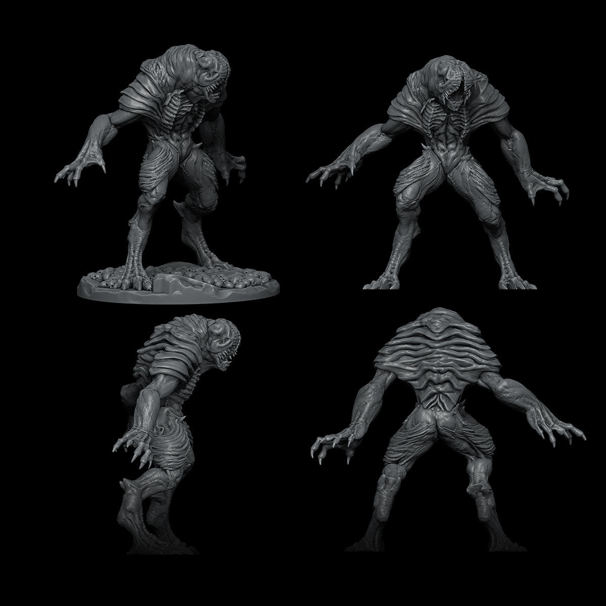 Fangmaw, the Giant Slough | Giant Slough | Aberration Miniature for Tabletop games like D&D and War Gaming| Dungeons and Dragons Mini