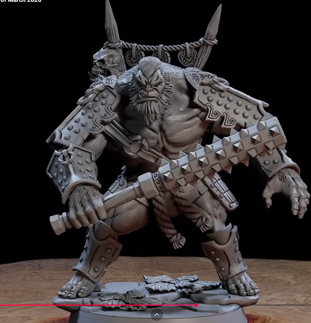 Gorazen, Guardian of the Dragon Shrine | Vanara Wukong Guardian miniature for D&D, Pathfinder | TTRPG Mini