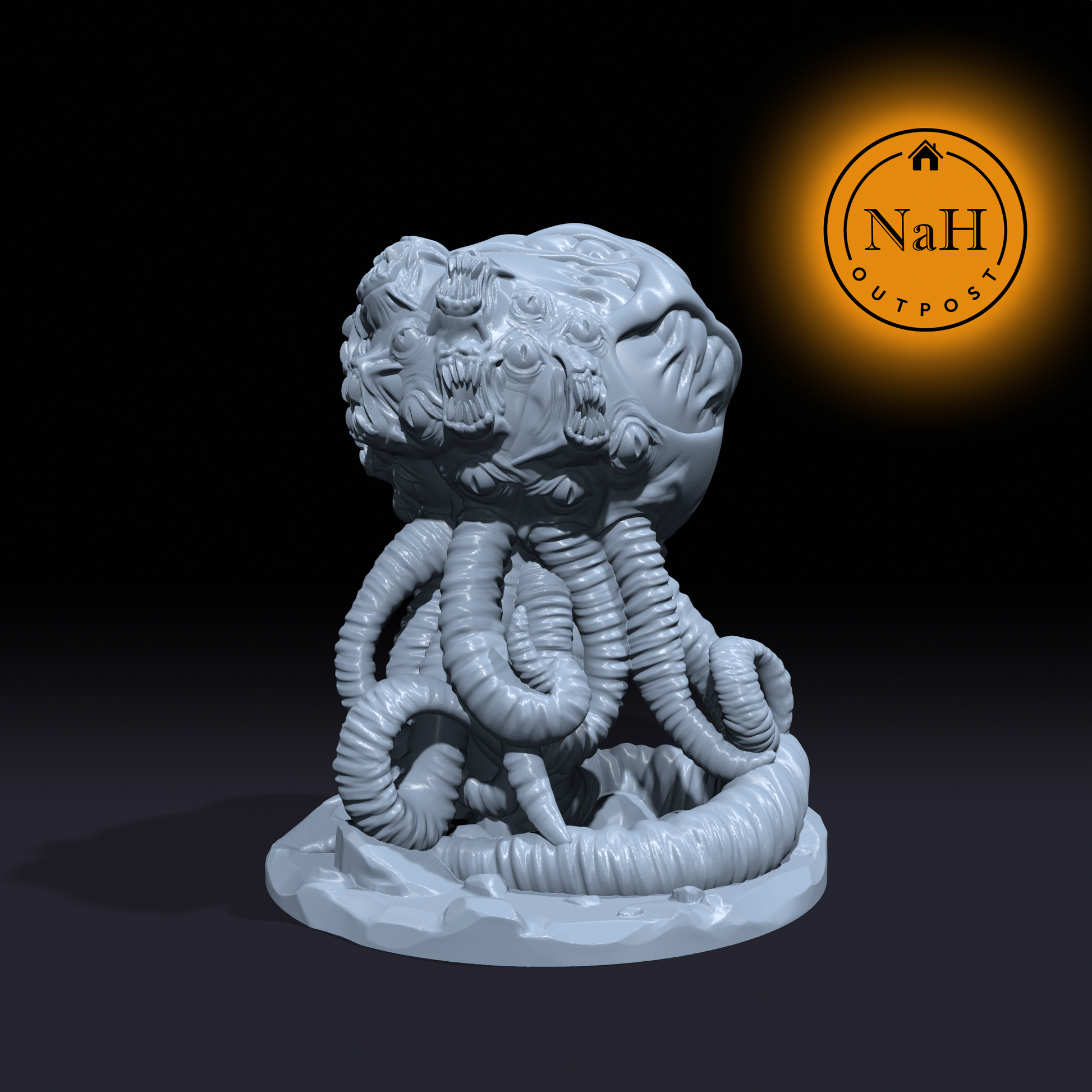Voidgazer, the Greater Tentacled Abomination Miniature for Tabletop games like D&D and War Gaming