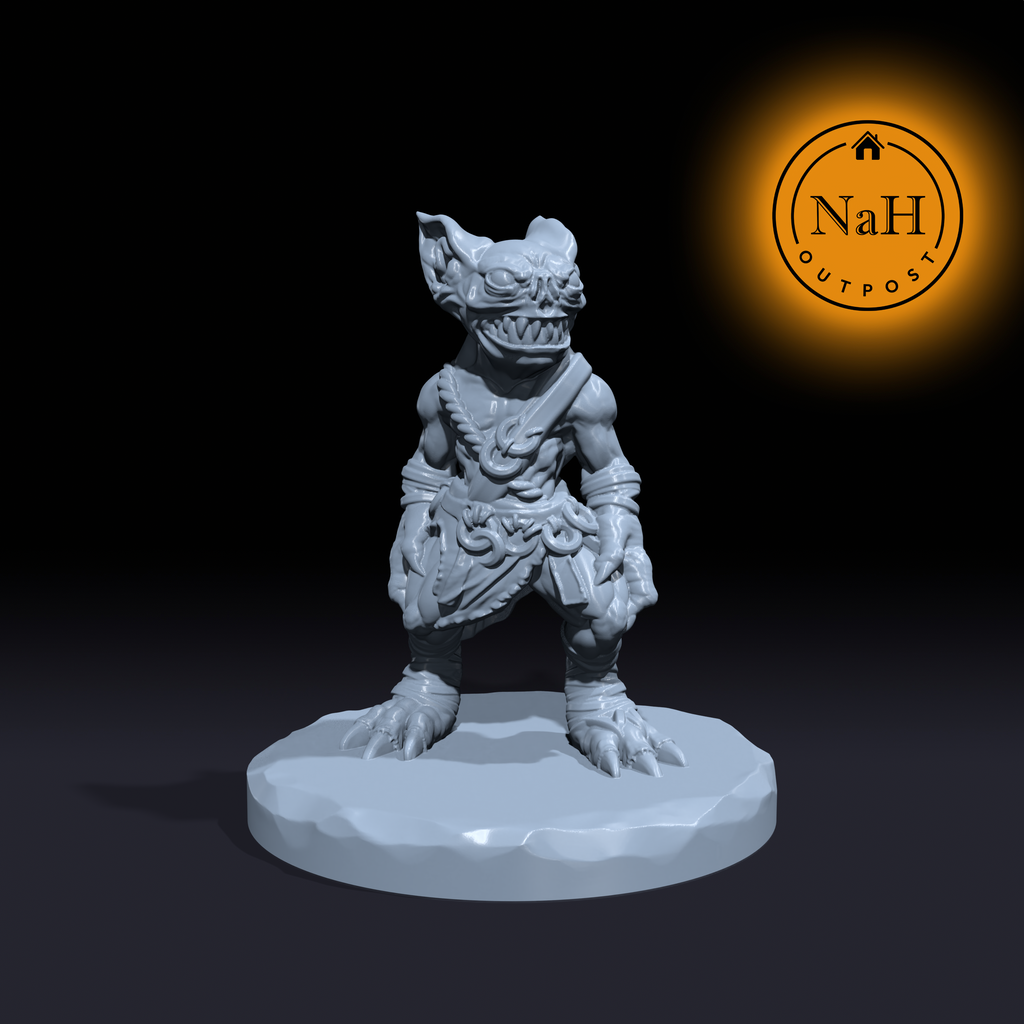 Spike and Scrambles, Tuskland Gremlins Miniature for Tabletop games like D&D and War Gaming