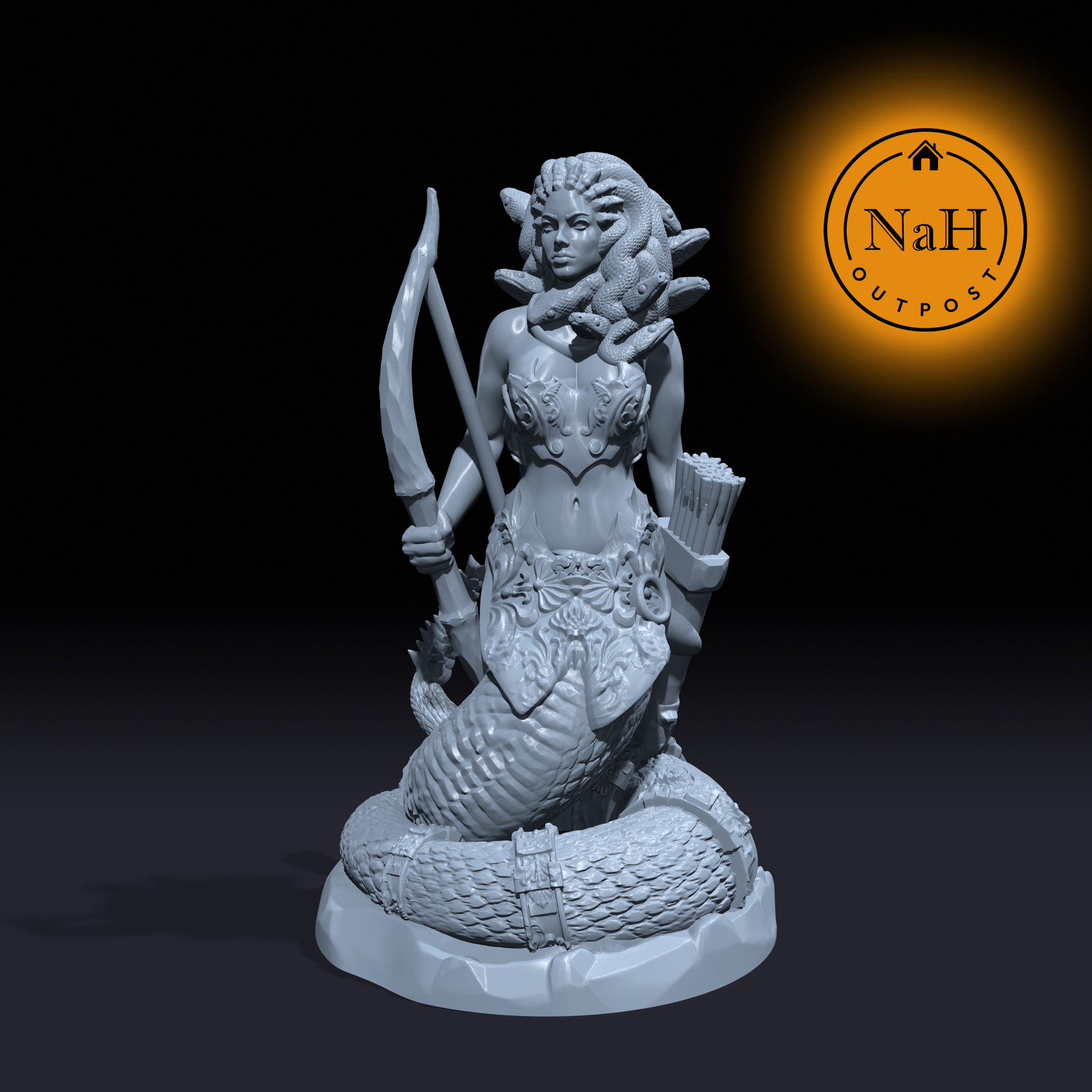Euryale, Medusa's Lament | Avenger of the Fallen Miniature for Tabletop games like D&D and War Gaming