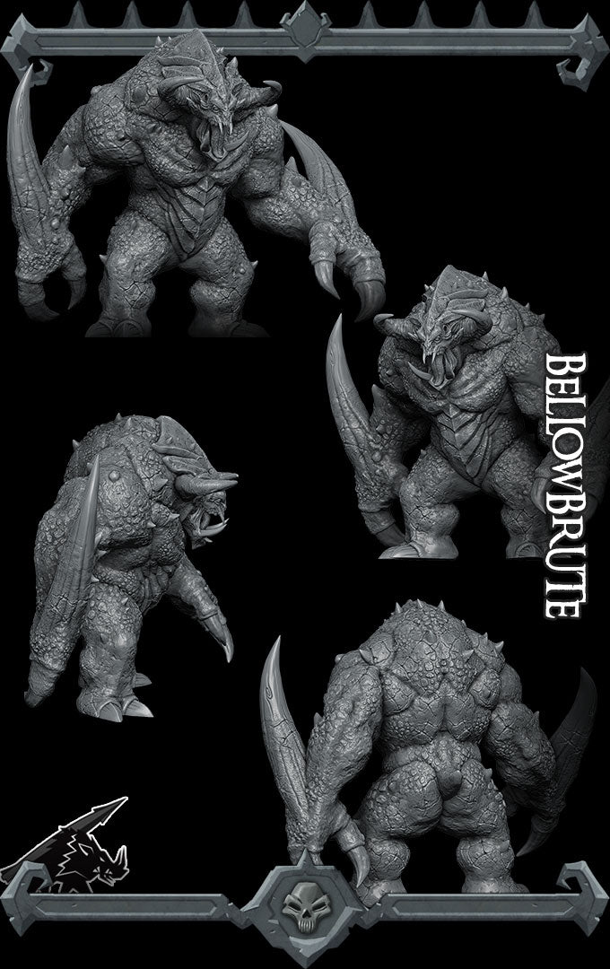 Bellowbrute | Moloch | Pit Fiend | Devil Lord Miniature for Tabletop games like D&D 5e and TTRPG  War Gaming