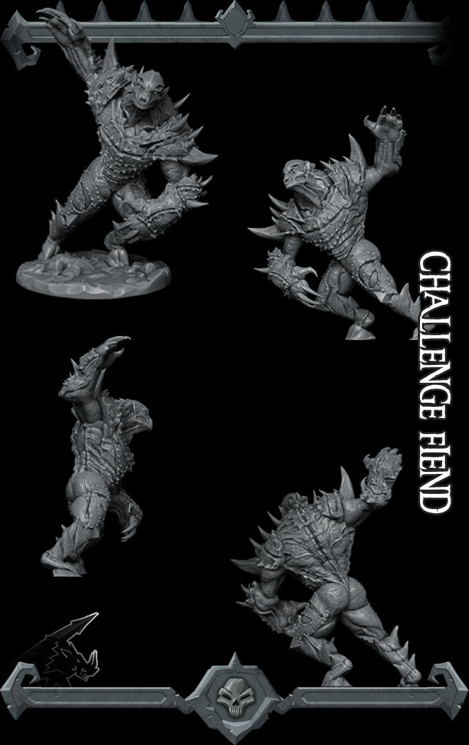 Malzur the Battlebringer | Challenge Fiend | Charger | Pit Fiend | Devil Lord Miniature for Tabletop games like D&D 5e and TTRPG  War Gaming