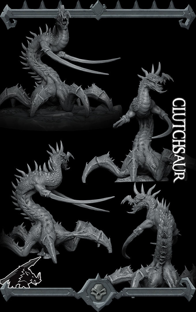 Vexxis the Spinesnare | Clutchsaur | Monstrosity Miniature for Tabletop games like D&D 5e and TTRPG  War Gaming