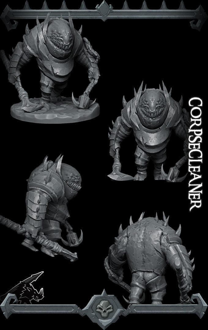 Gravemire the Remnant Reaver | Corpses Cleaner | Bottom Feeding Fiend | Monstrosity Miniature for Tabletop games like D&D 5e and TTRPG  War Gaming