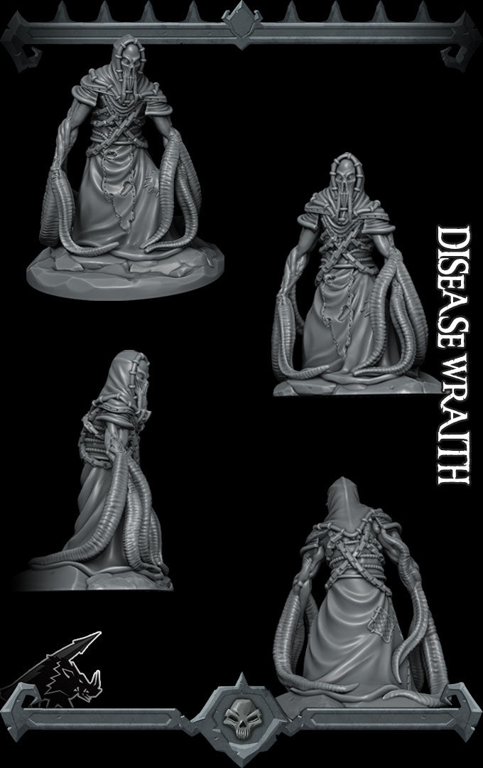 Morbus the Blightshade | Disease Wraith | Rogue Flayer | Aberration Miniature for Tabletop games like D&D 5e and TTRPG  War Gaming