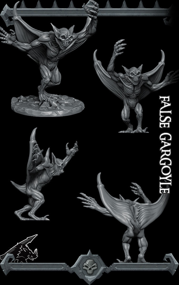 Graven the Stoneheart | False Gargoyle | Stone Elemental Miniature for Tabletop games like D&D 5e and TTRPG  War Gaming