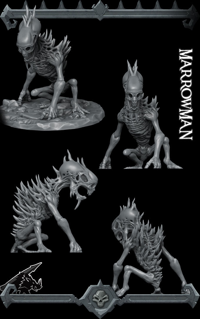 Bonescythe, Harbinger of Emptiness | Marrow Man | Undead skeleton Miniature for Tabletop games like D&D 5e and TTRPG  War Gaming