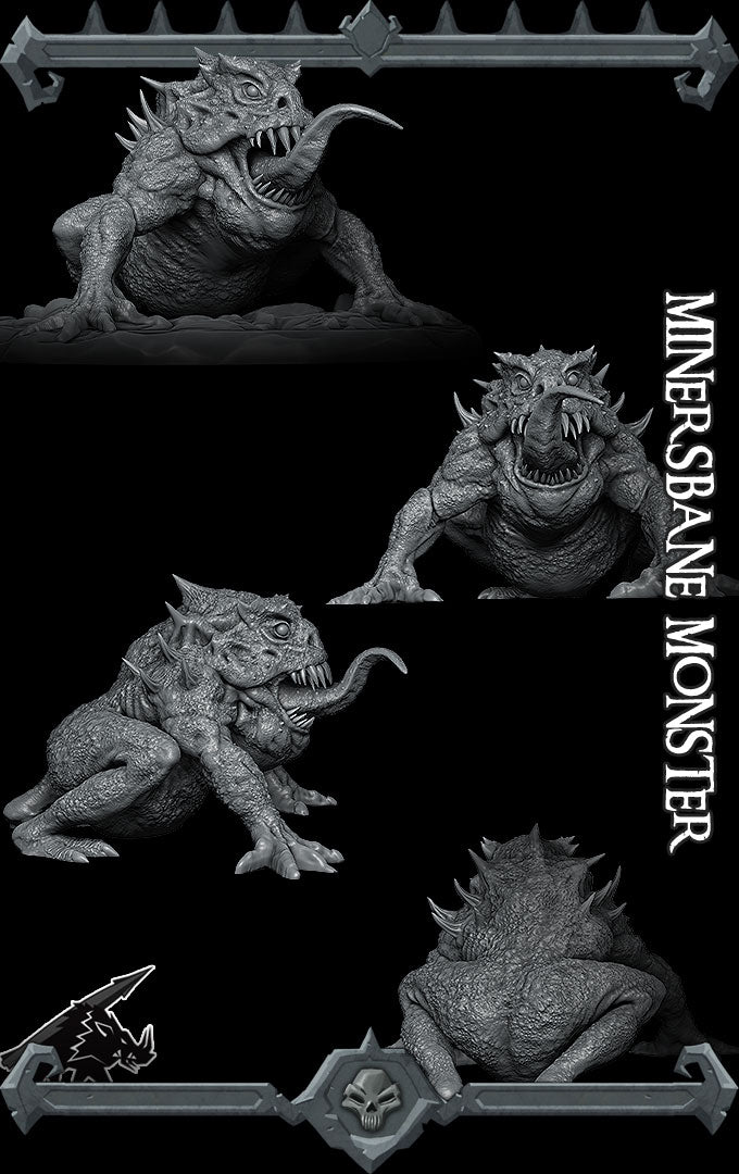 Deepclaw, Ambusher of the Underdark | Minersbane | Frog Monstrosity Miniature for Tabletop games like D&D 5e and TTRPG  War Gaming