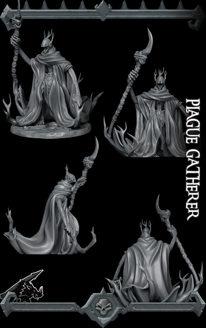 Valthus, the Specter of Pestilence | Plague Gatherer | Shadow fey Miniature for Tabletop games like D&D 5e and TTRPG  War Gaming