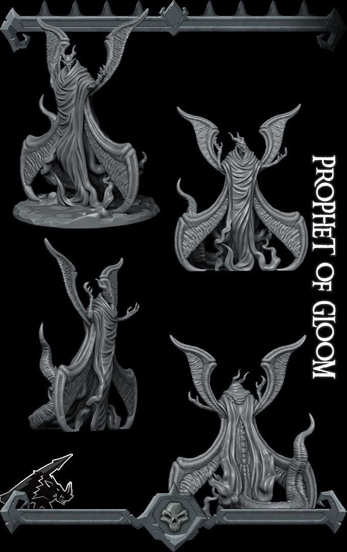Skrilex, the Doom Herald | Prophet of Gloom | Demi-Lich Miniature for Tabletop games like D&D 5e and TTRPG  War Gaming