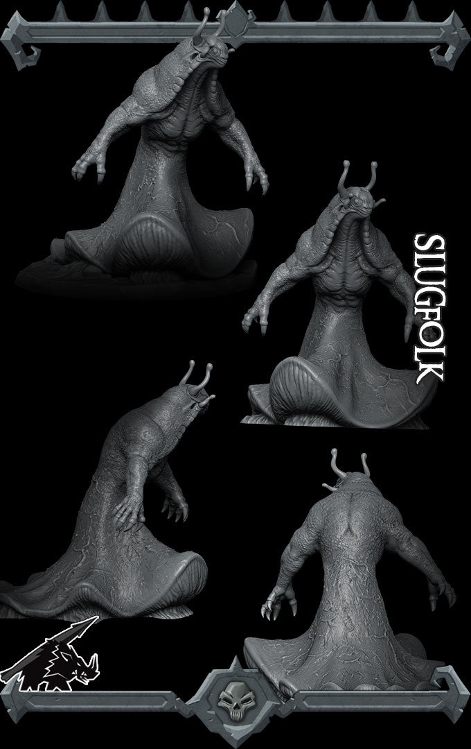 Miles Mucusworth | Slugfolk Miniature for Tabletop games like D&D and War Gaming| Dungeons and Dragons Mini