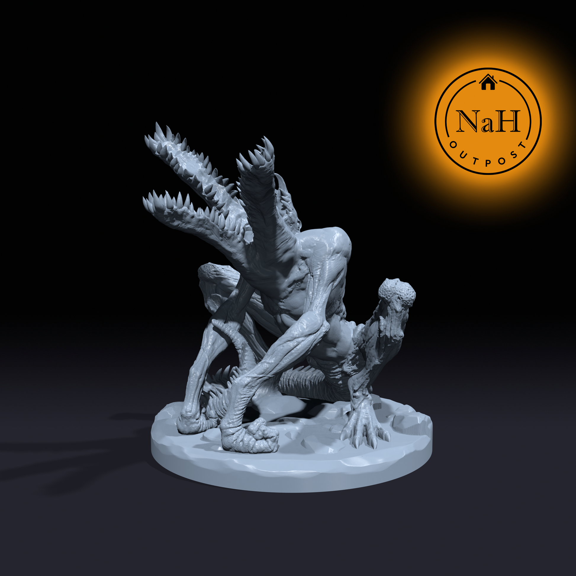 Maw Mongers | Demogorgon | Demodog Miniature for Tabletop games like D&D and War Gaming