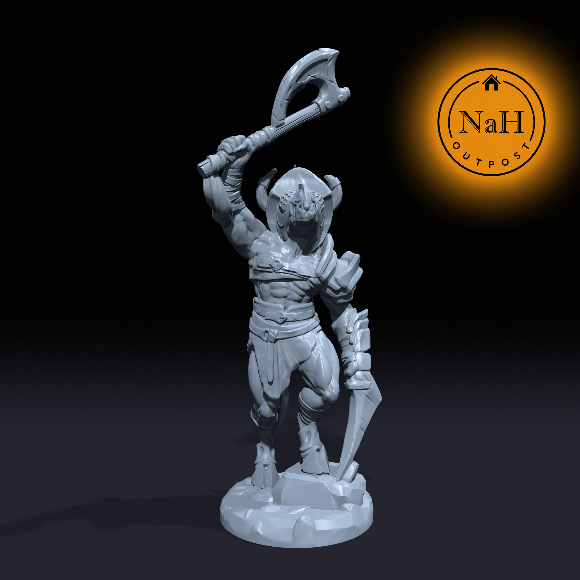 Gorefiend, Butcher of the Arena | Minotaur Gladiator Miniature for Tabletop games like D&D and War Gaming