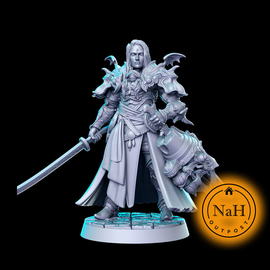 Hiroshi, the Crimson Oni | Zenos | Samurai Fighter miniature for Tabletop games like D&D and War Gaming| Dungeons and Dragons Mini | RN estudio
