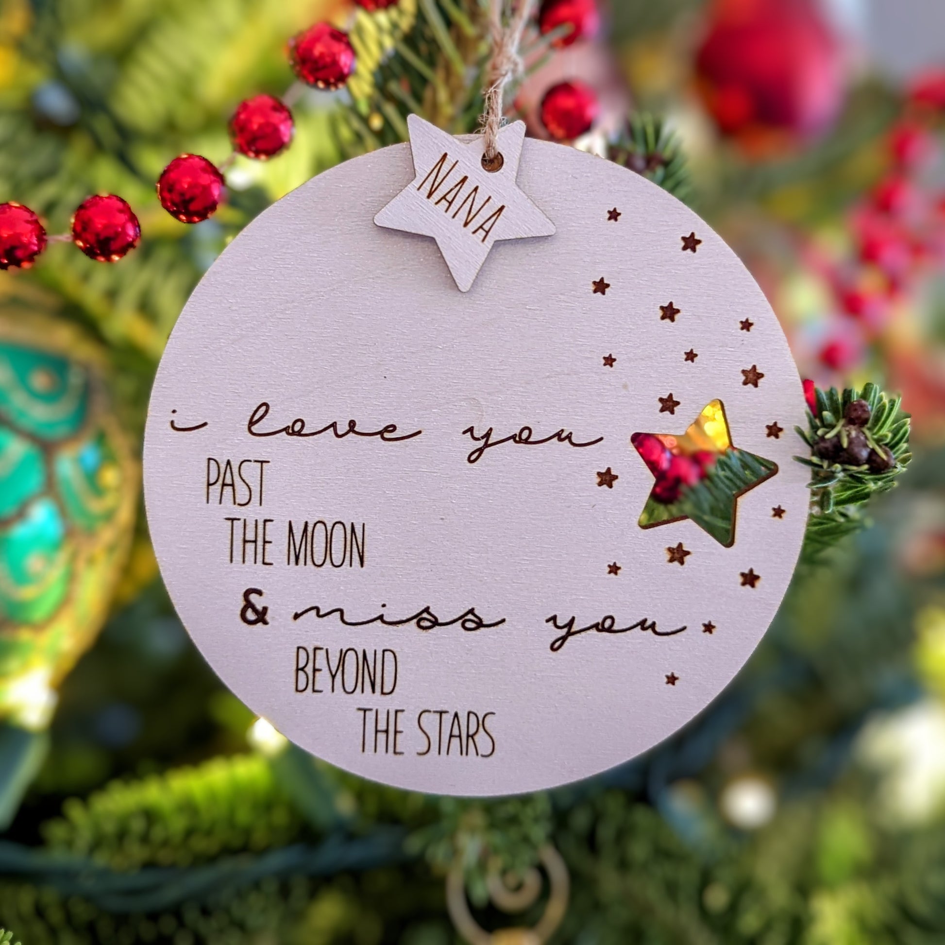 Loved One Memorial Christmas Ornament | In Memory Custom Christmas Ornament | Personalized Family or Friend Gift | In remembrance of