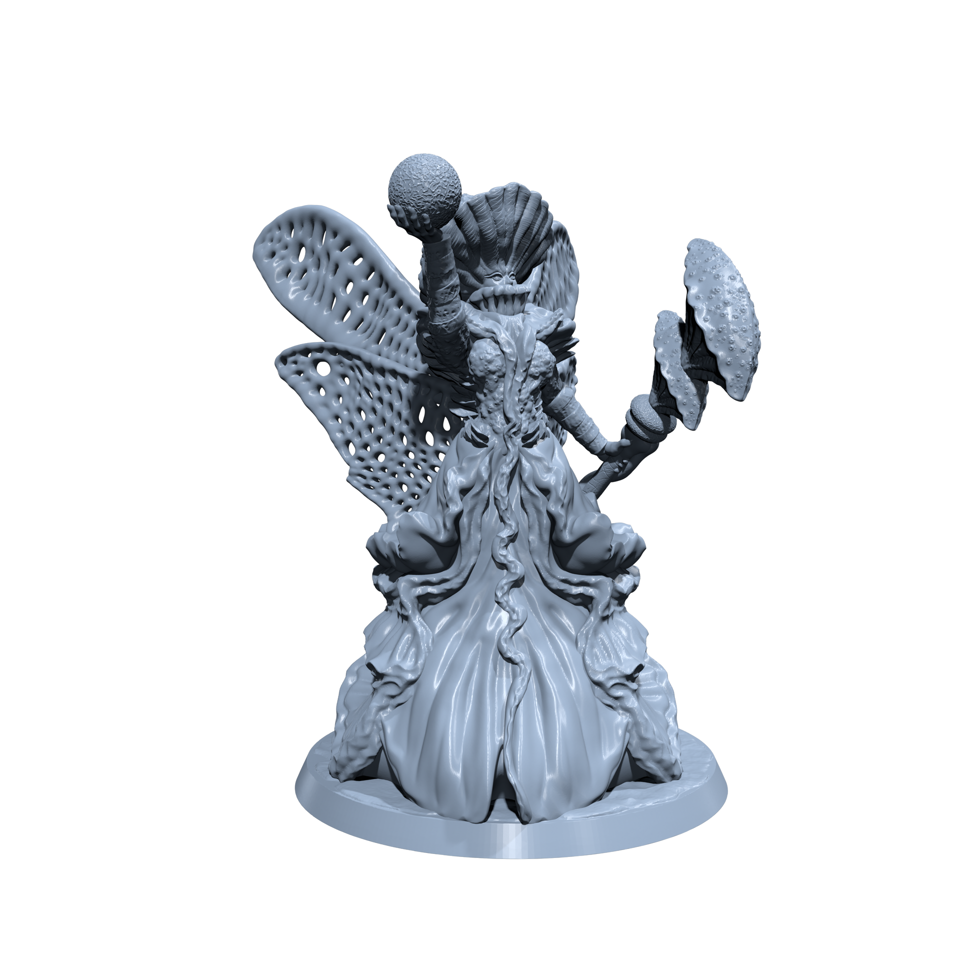 Angel Mushroom Of Destruction | Fungus Queen Miniature for Tabletop games like D&D and War Gaming