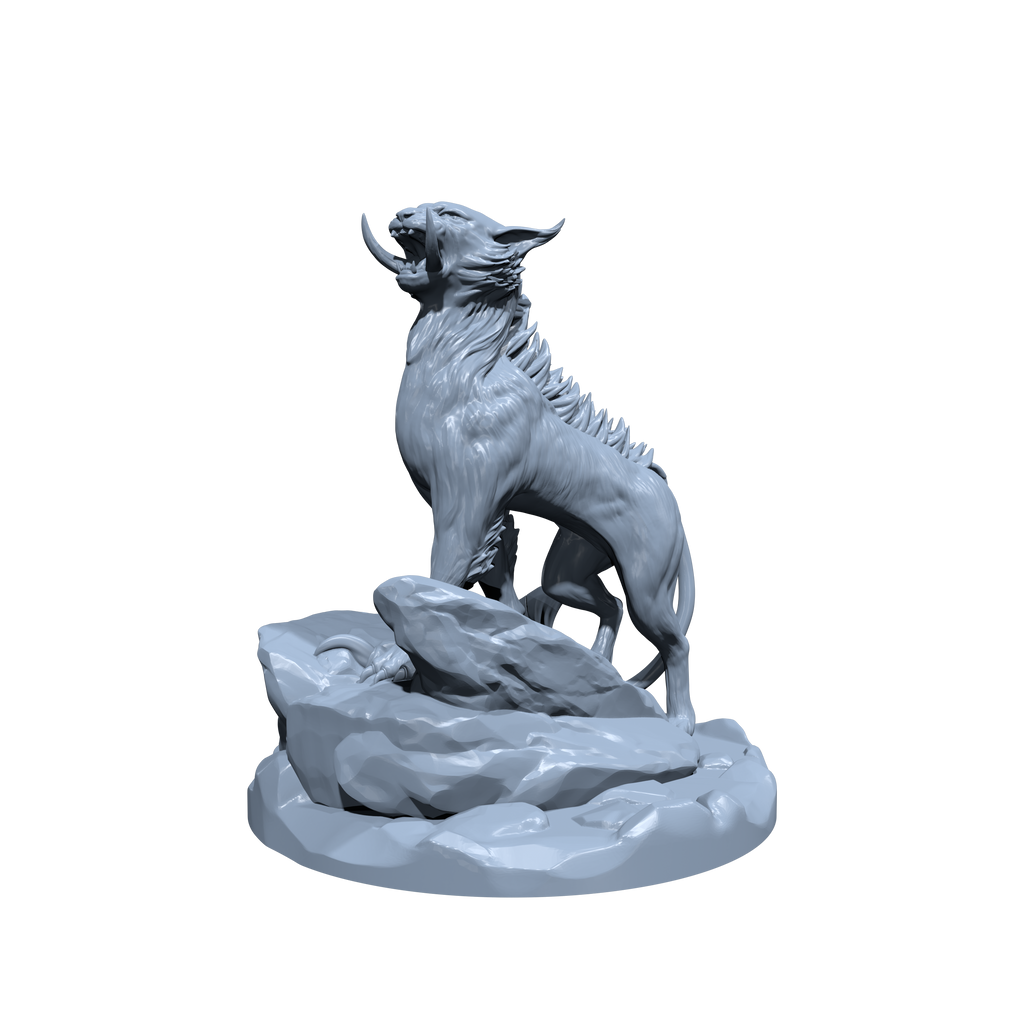 Arcane Feyline | Feline | Dire Cat Miniature for Tabletop games like D&D and War Gaming