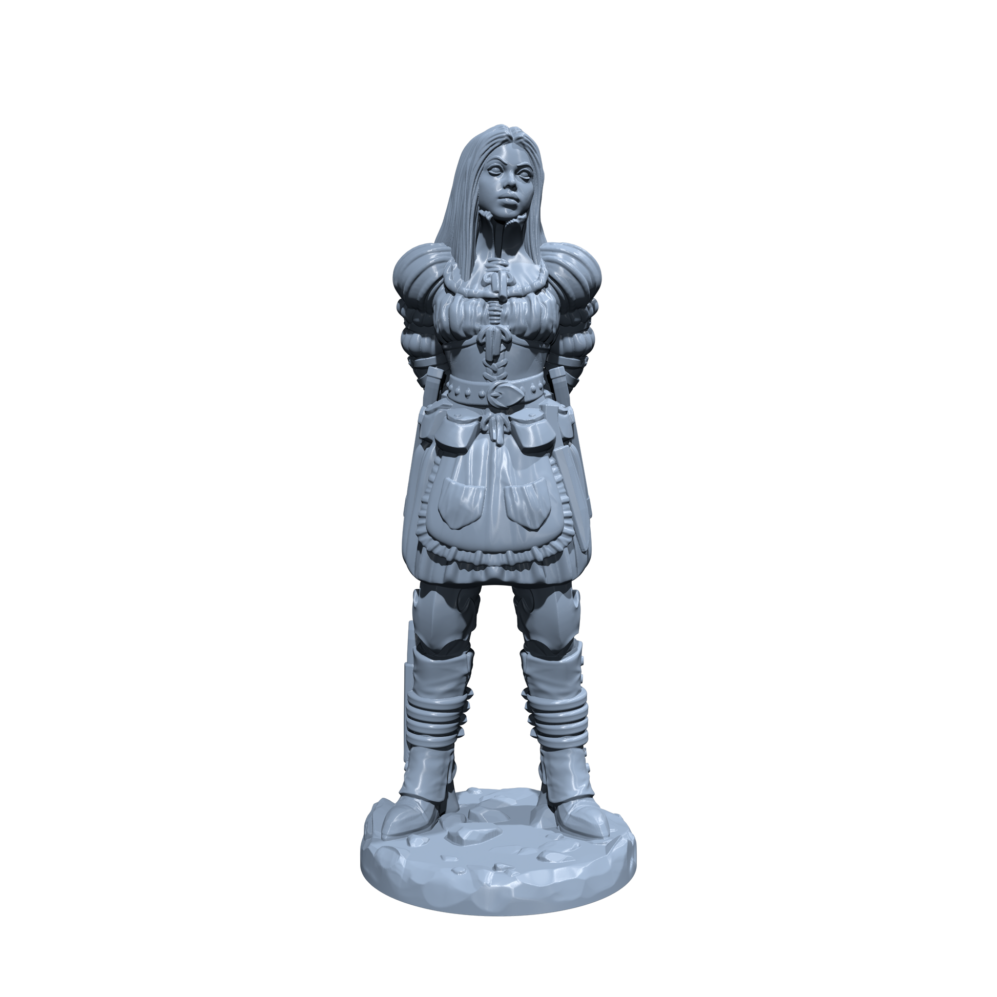 Female Human Rogue | Alice in Wonderland | Miniature for Tabletop games like D&D and War Gaming