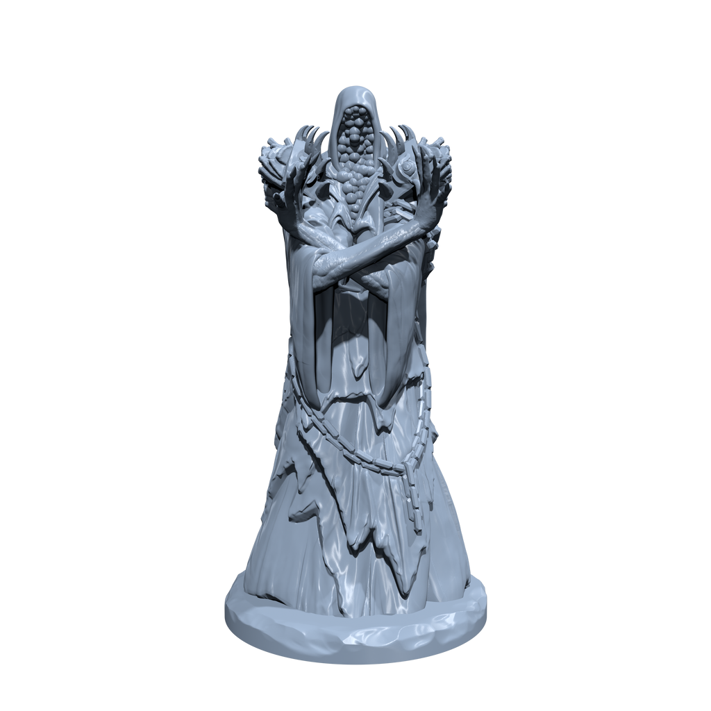 Nyzara, the Pale Prophet | All Seeing Seer | Eye Golem | The Pale Man Miniature for Tabletop games like D&D and War Gaming