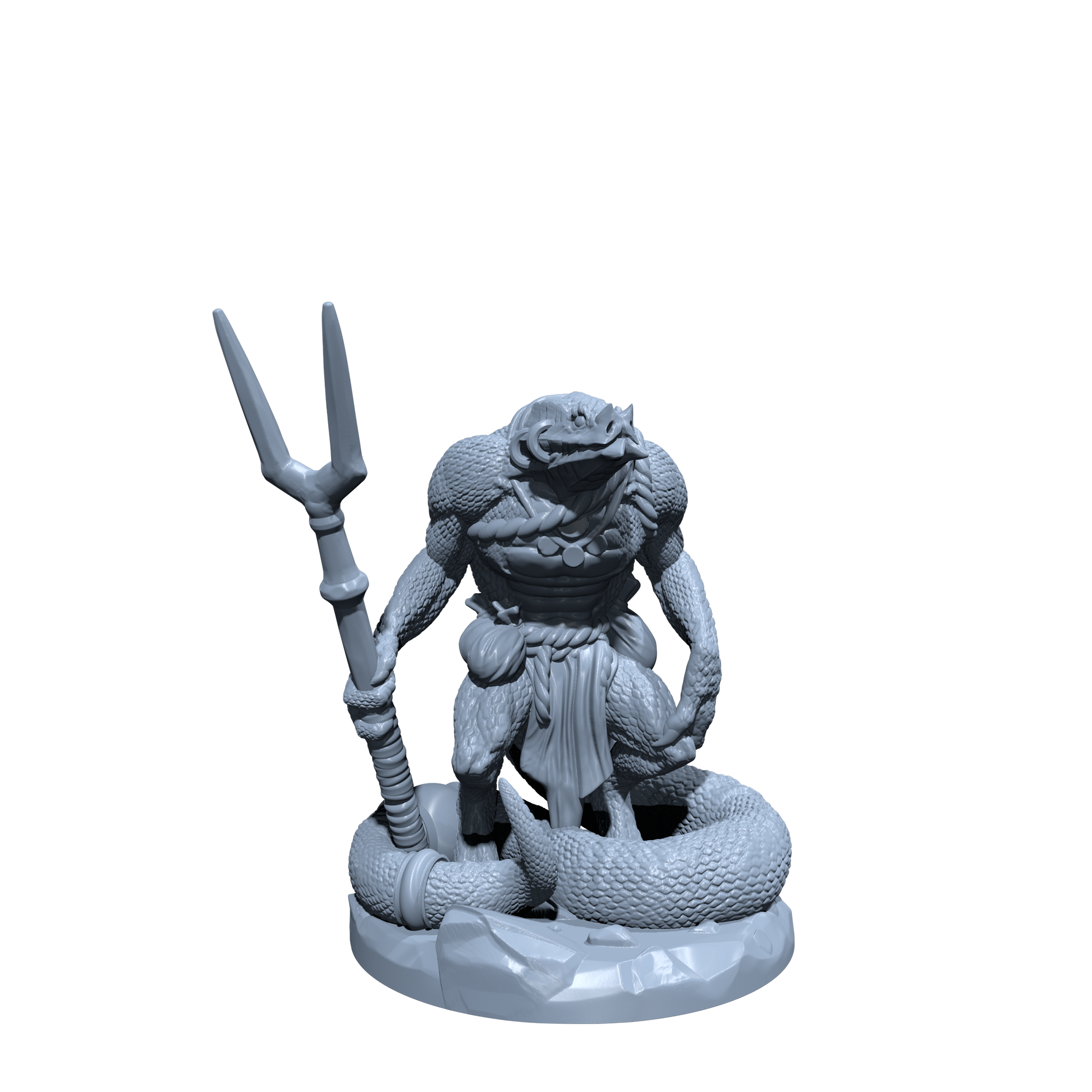 Snake Man | Anaconda Snakemen | Miniature for Tabletop games like D&D and War Gaming
