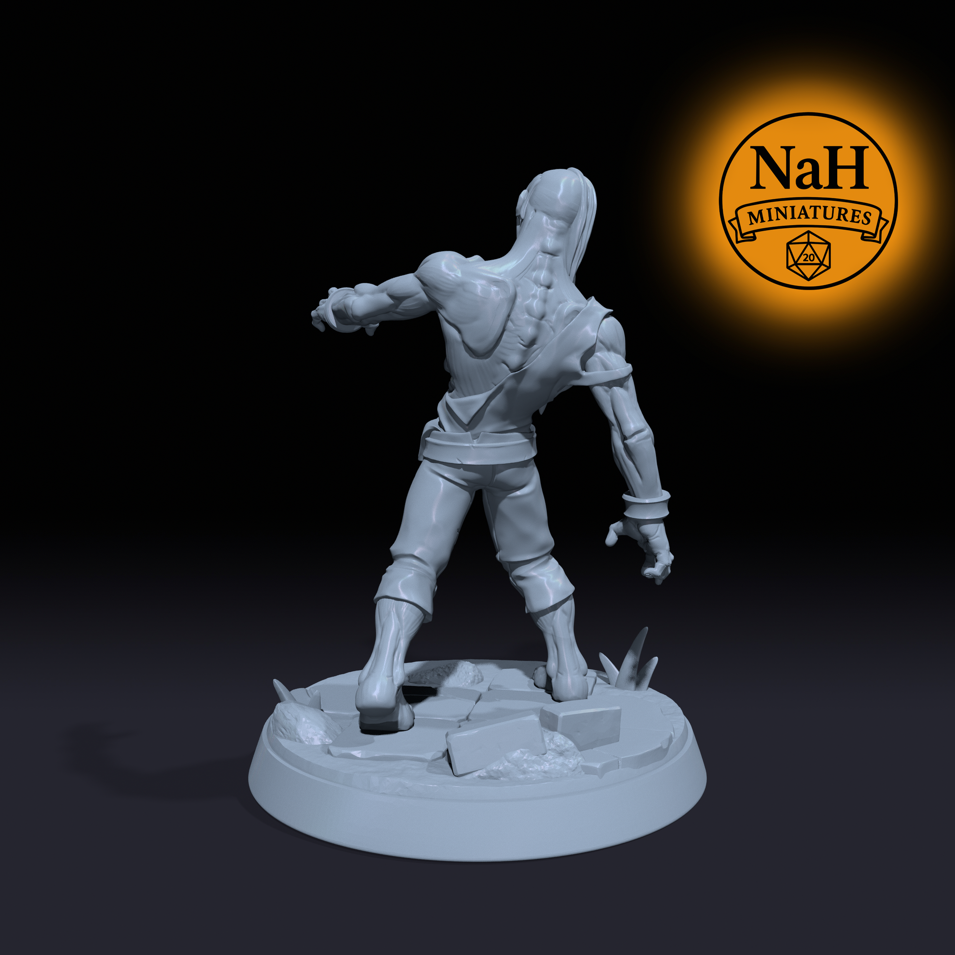 Lurchgrin | Zombie Walker Stalker miniature for D&D, Pathfinder | TTRPG Mini