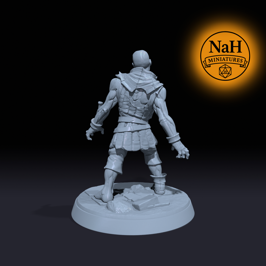 Shieldrot | Zombie Walker Defender miniature for D&D, Pathfinder | TTRPG Mini
