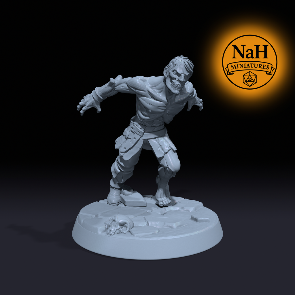 Sprintjaw | Zombie Walker Rusher miniature for D&D, Pathfinder | TTRPG Mini