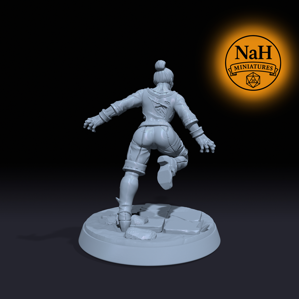 Knifebite | Zombie Walker Striker miniature for D&D, Pathfinder | TTRPG Mini