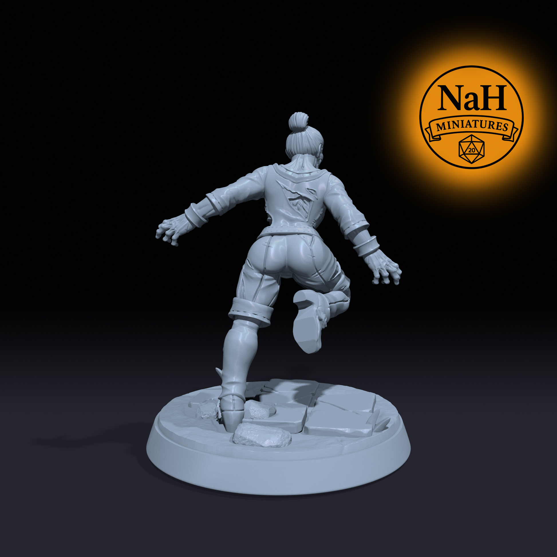 Knifebite | Zombie Walker Striker miniature for D&D, Pathfinder | TTRPG Mini