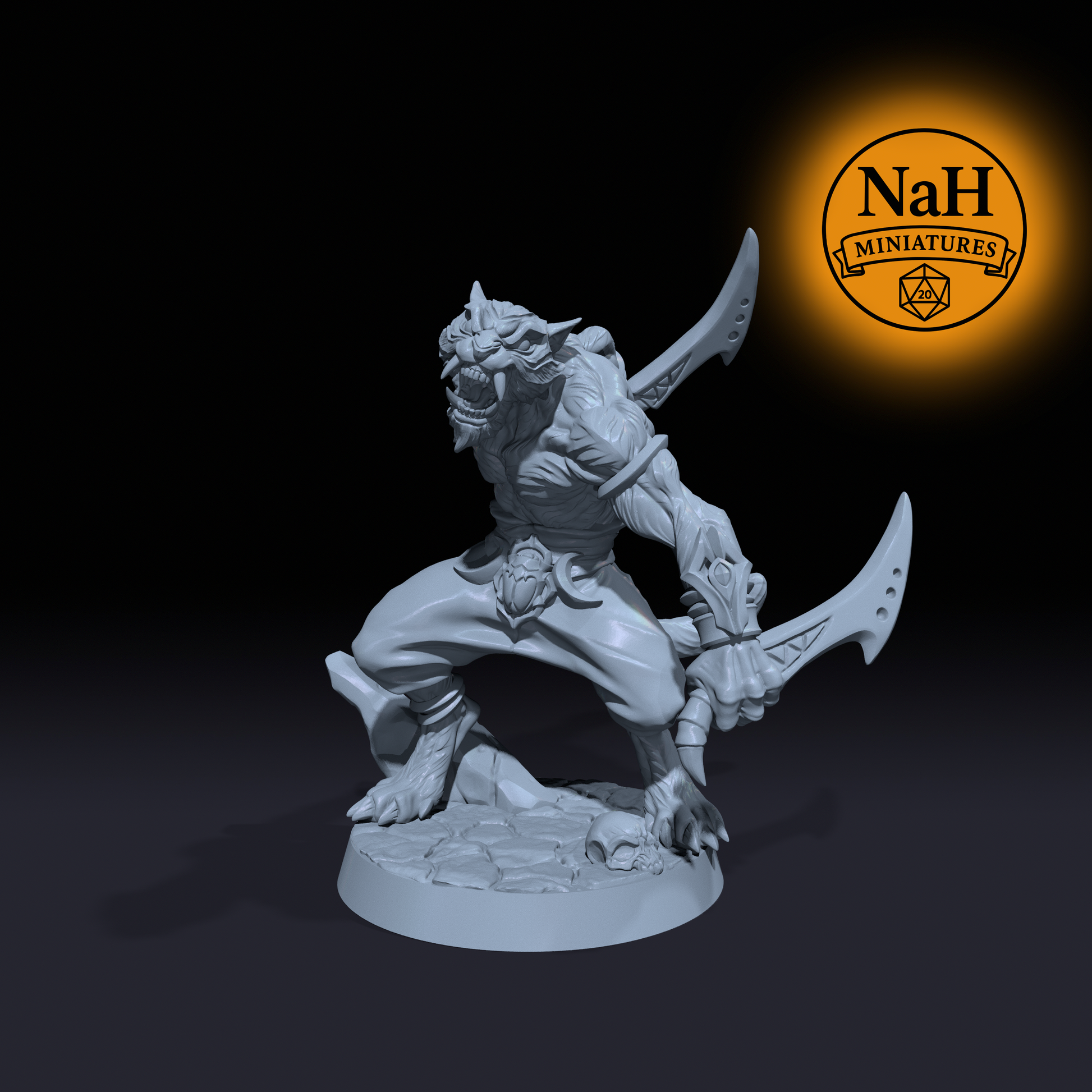 Rakshakin Headhunters Warriors | Rakshasa Warband miniatures for D&D, Pathfinder | TTRPG Mini