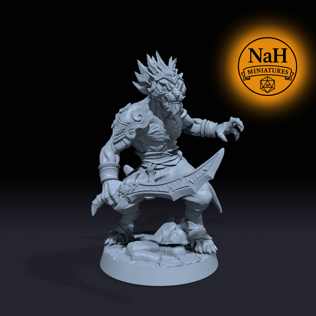 Rakshakin Headhunters Warriors | Rakshasa Warband miniatures for D&D, Pathfinder | TTRPG Mini