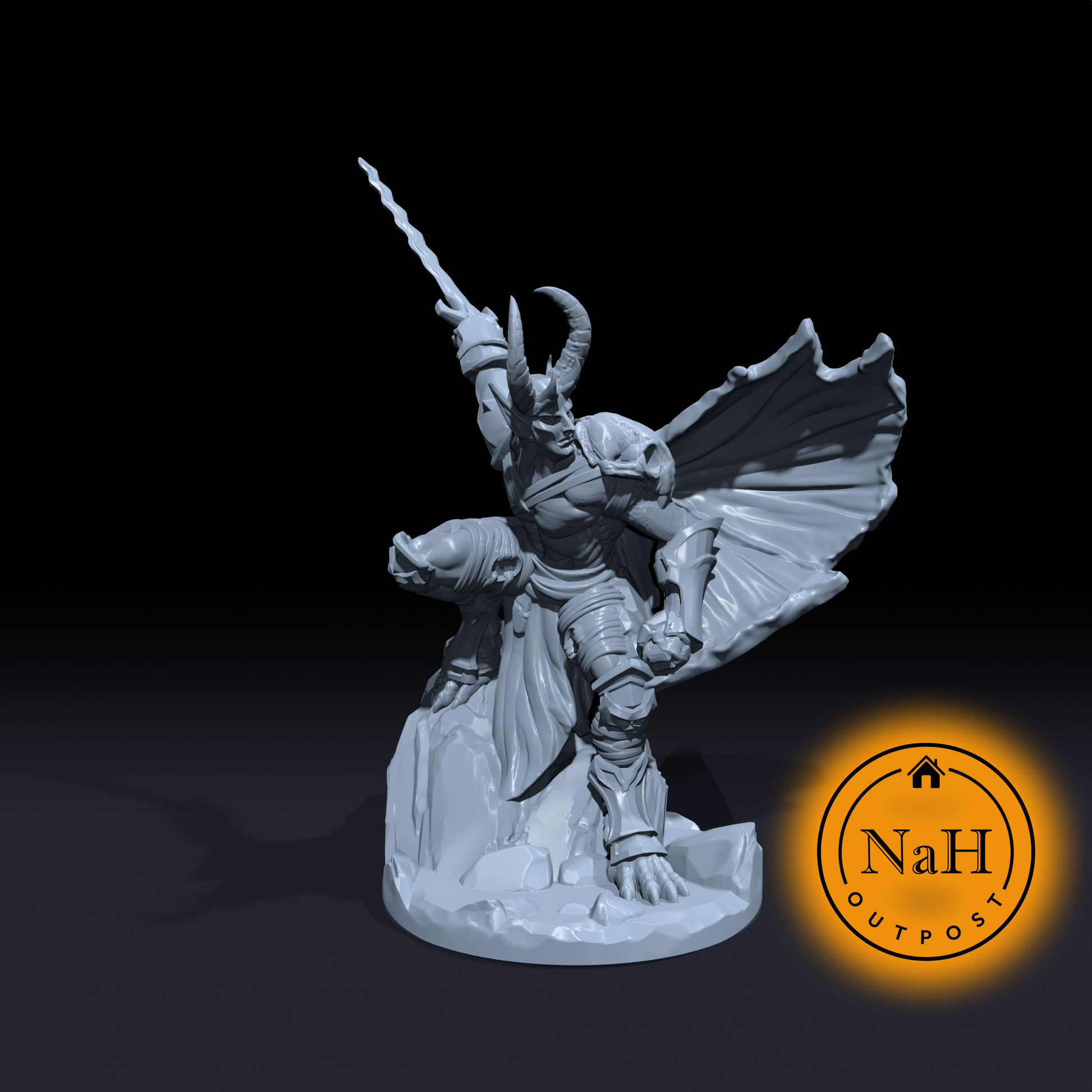 Damien Severin | Abyssal Prince | Devil Lord Miniature for Tabletop games like D&D and War Gaming