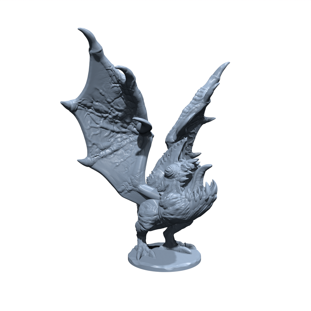 Stormsnarl, the Sky Goblin Prowler | Flying Goblin Hound Miniature for Tabletop games like D&D and War Gaming