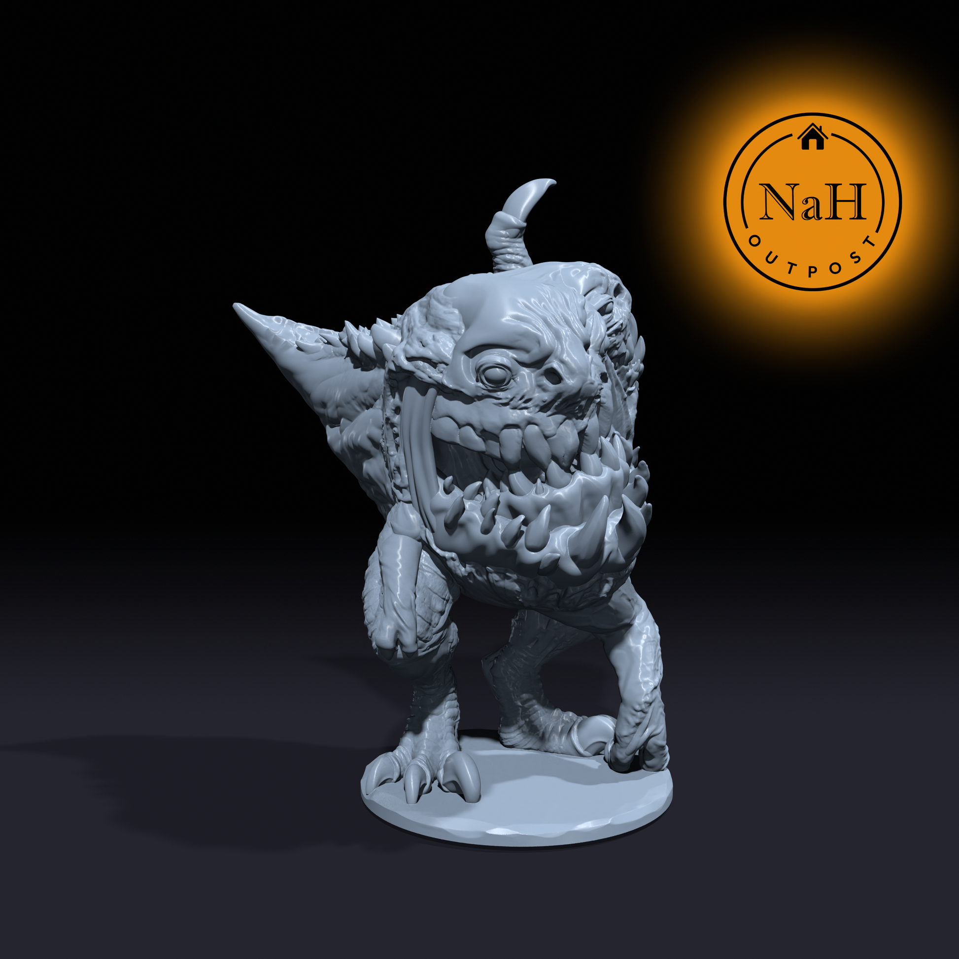 Gnarljaw, the Mutant | Goblin Hound Abominator | Miniature for Tabletop games like D&D and War Gaming