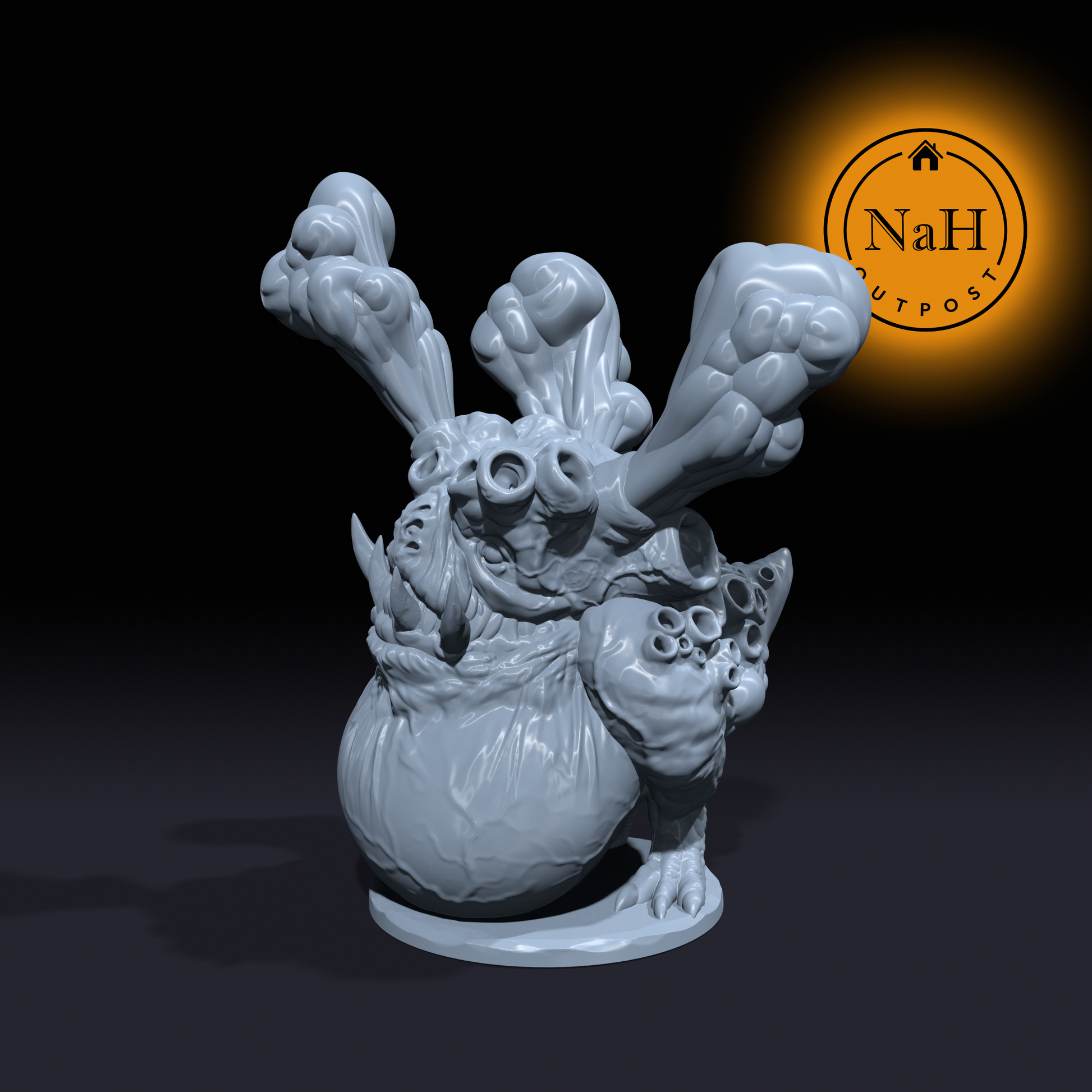 Fumefang the Gasbag Goblin Hound (Gasses) Monstrosity Miniature for Tabletop games like D&D and War Gaming