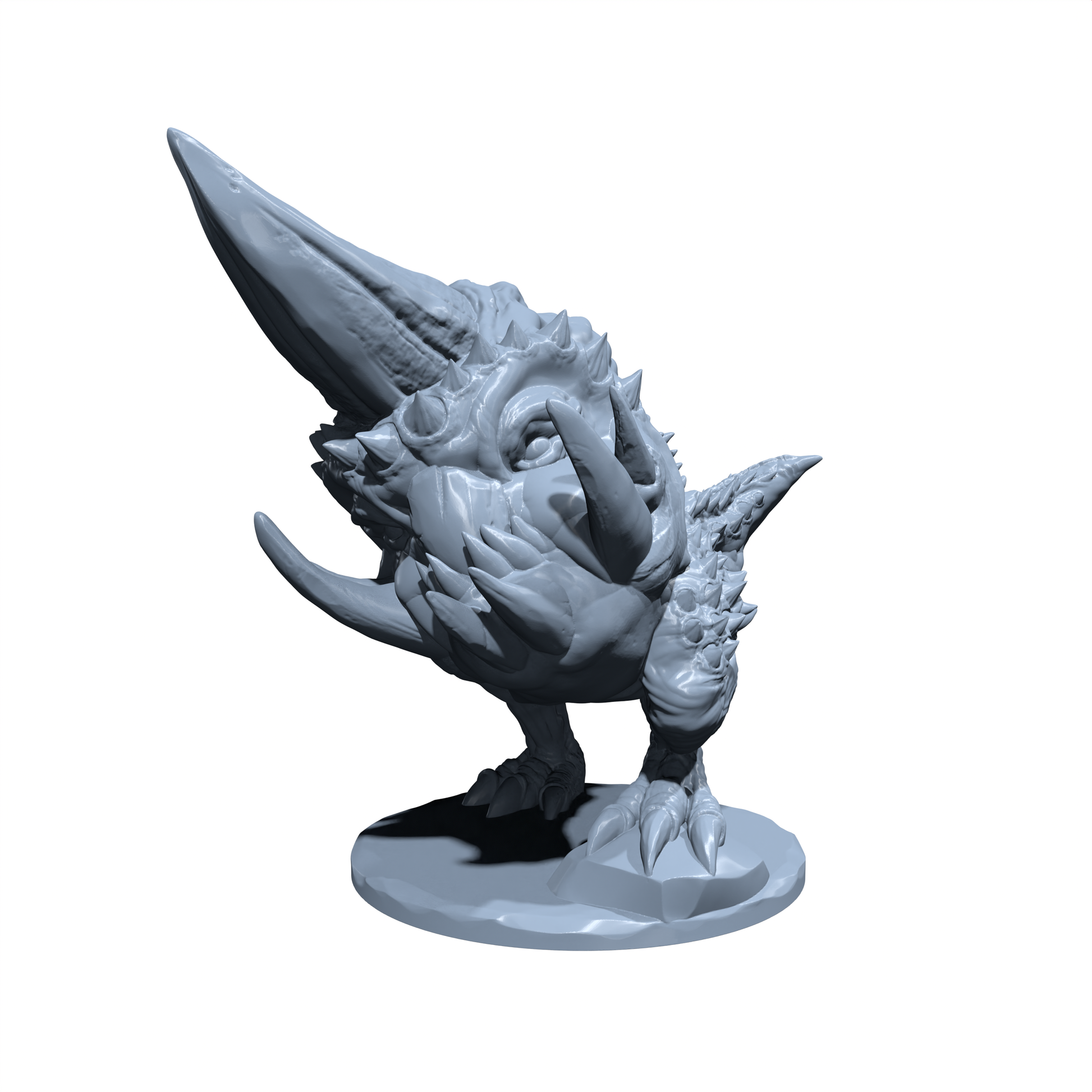 Hornfang, the Horned Goblin Hound | Miniature for Tabletop games like D&D and War Gaming