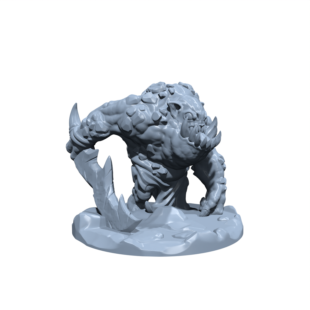 Grotuk, the Trollkin Brute | Goblin Cave Troll | Goblinoid Miniature for Tabletop games like D&D 5e and TTRPG  War Gaming
