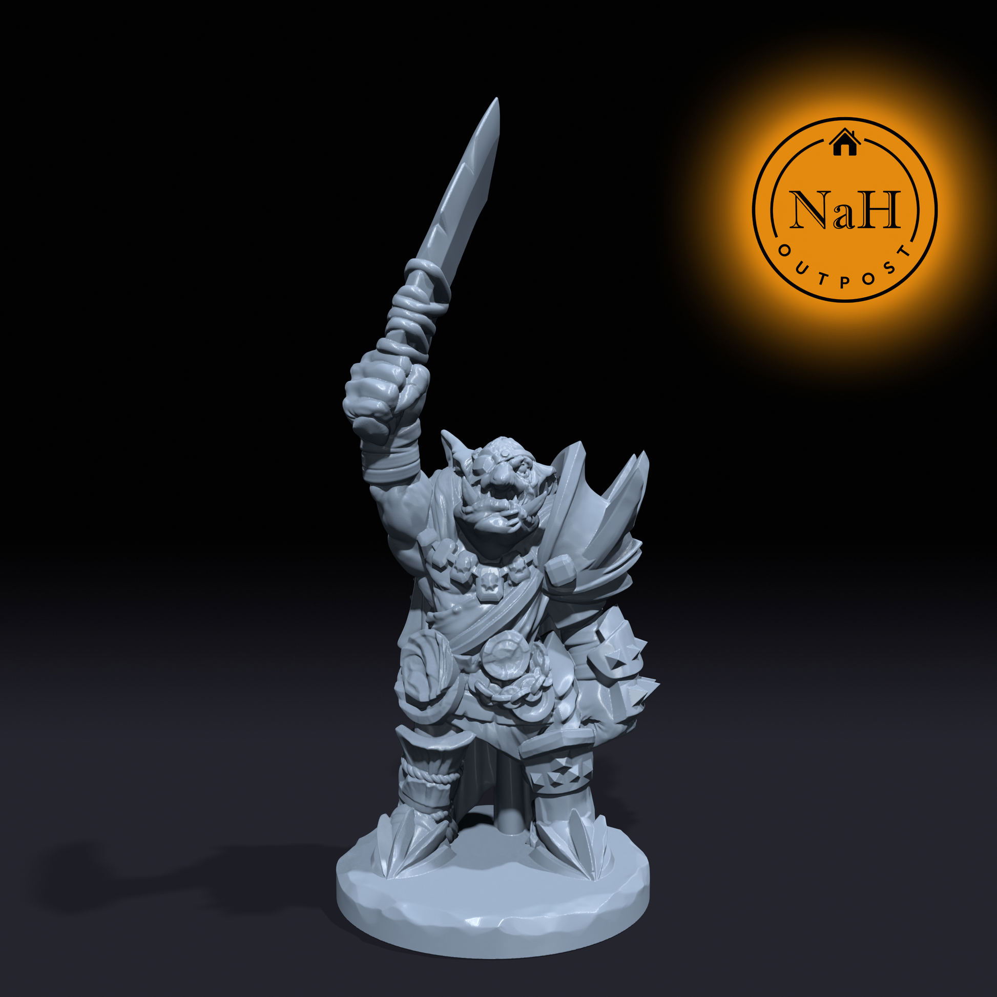 Rixzak Skyblade | Goblin Captain | Miniature for Tabletop games like D&D and War Gaming