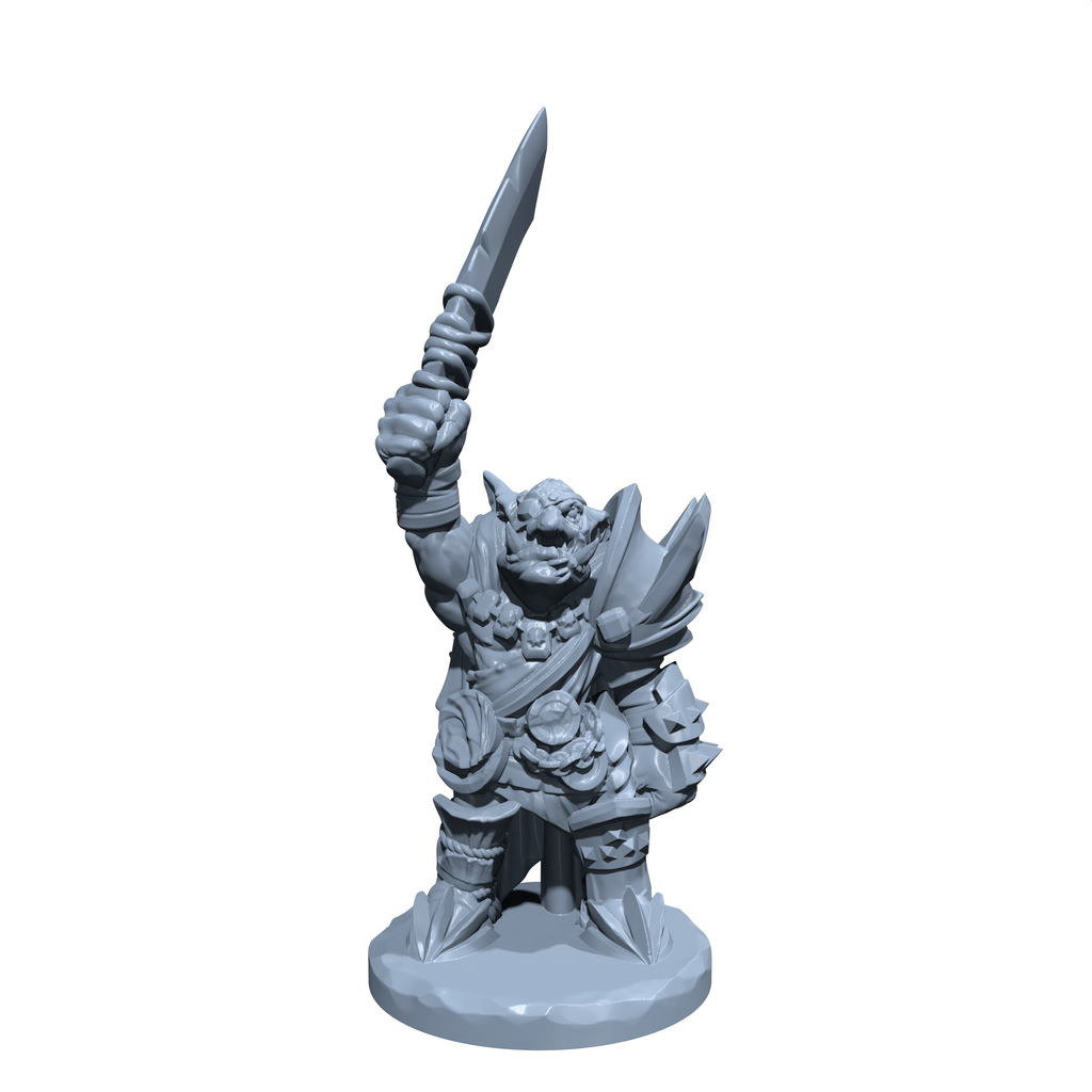 Rixzak Skyblade | Goblin Captain | Miniature for Tabletop games like D&D and War Gaming