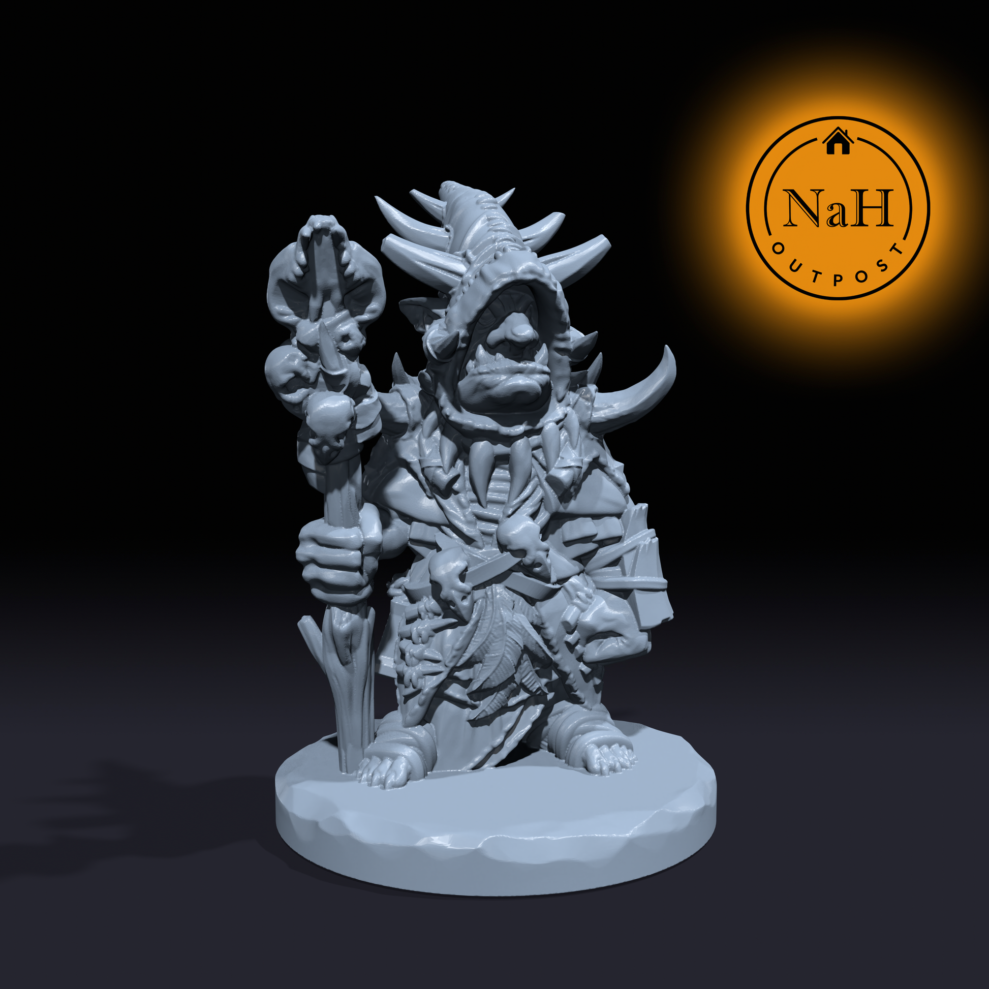 Zarzug, the Goblin Hexer | Goblin Shaman Miniature for Tabletop games like D&D and War Gaming