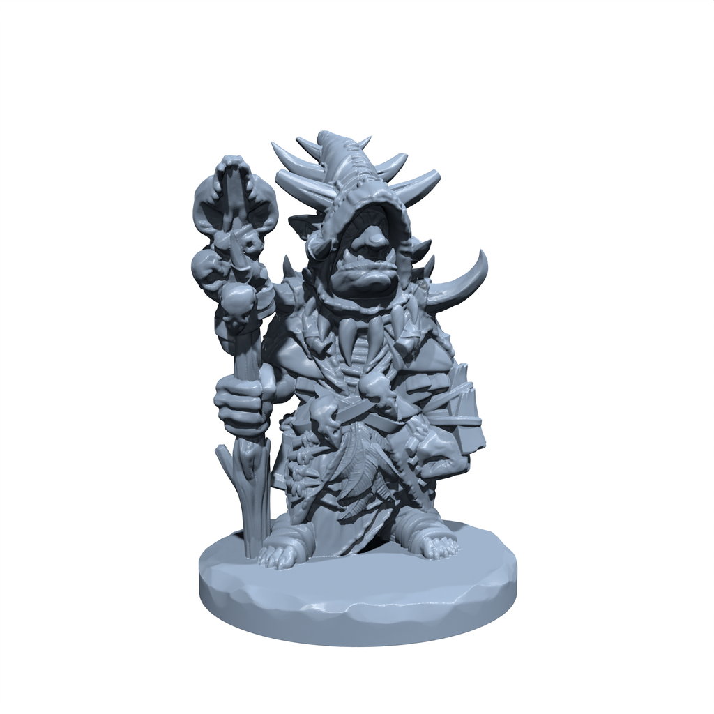 Zarzug, the Goblin Hexer | Goblin Shaman Miniature for Tabletop games like D&D and War Gaming