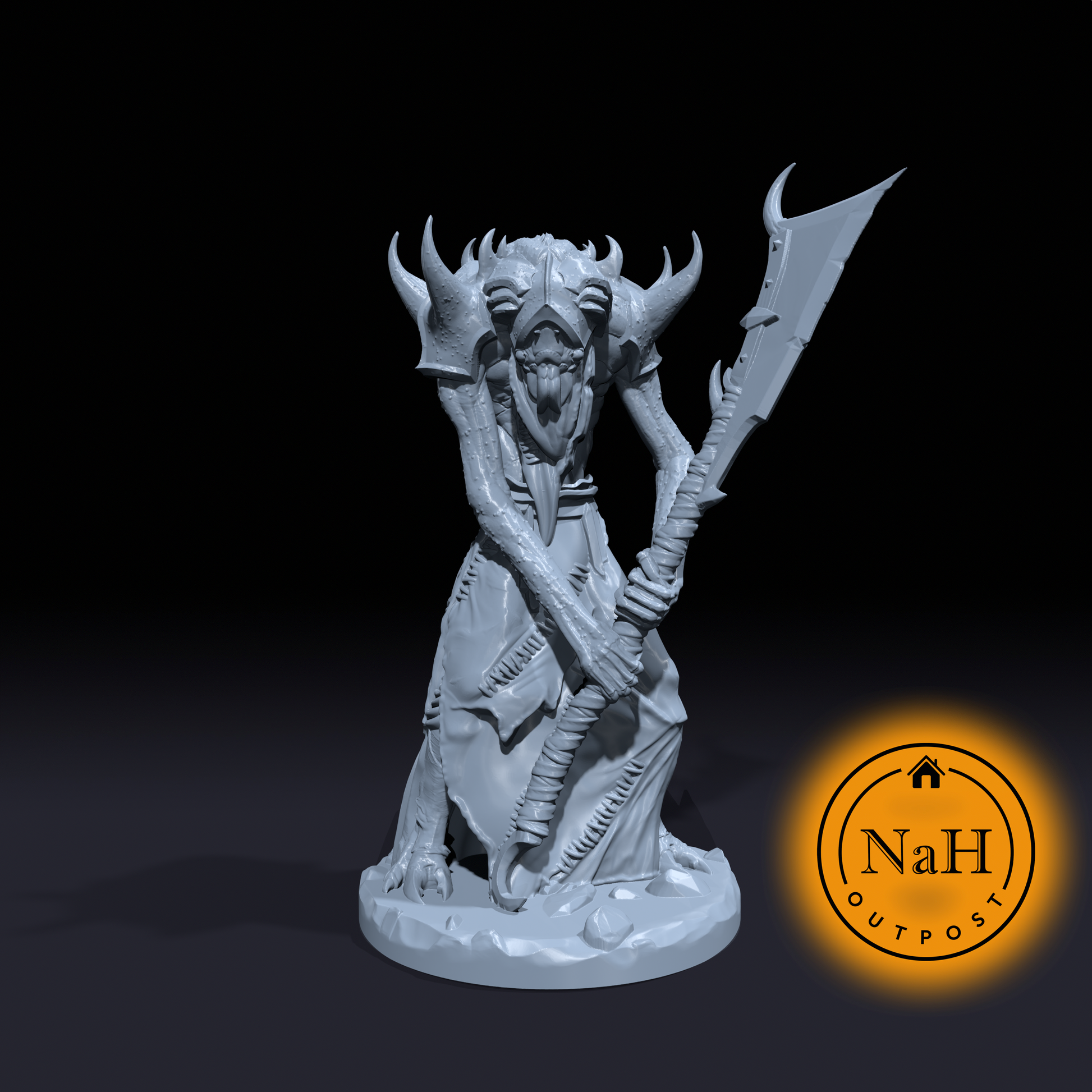 Malzorath, the Hellfire Ascendant | Aetherhaunt Miniature for Tabletop games like D&D and War Gaming
